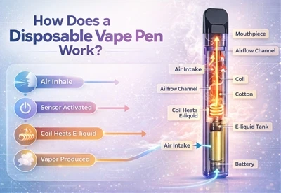Kaip veikia vienkartinis vape rašiklis?