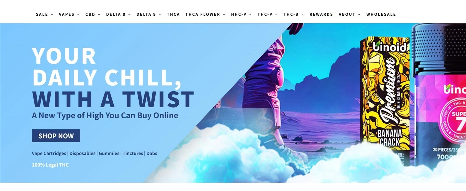 Binoid Power 9 Blend Live Resin Disposable (3g)